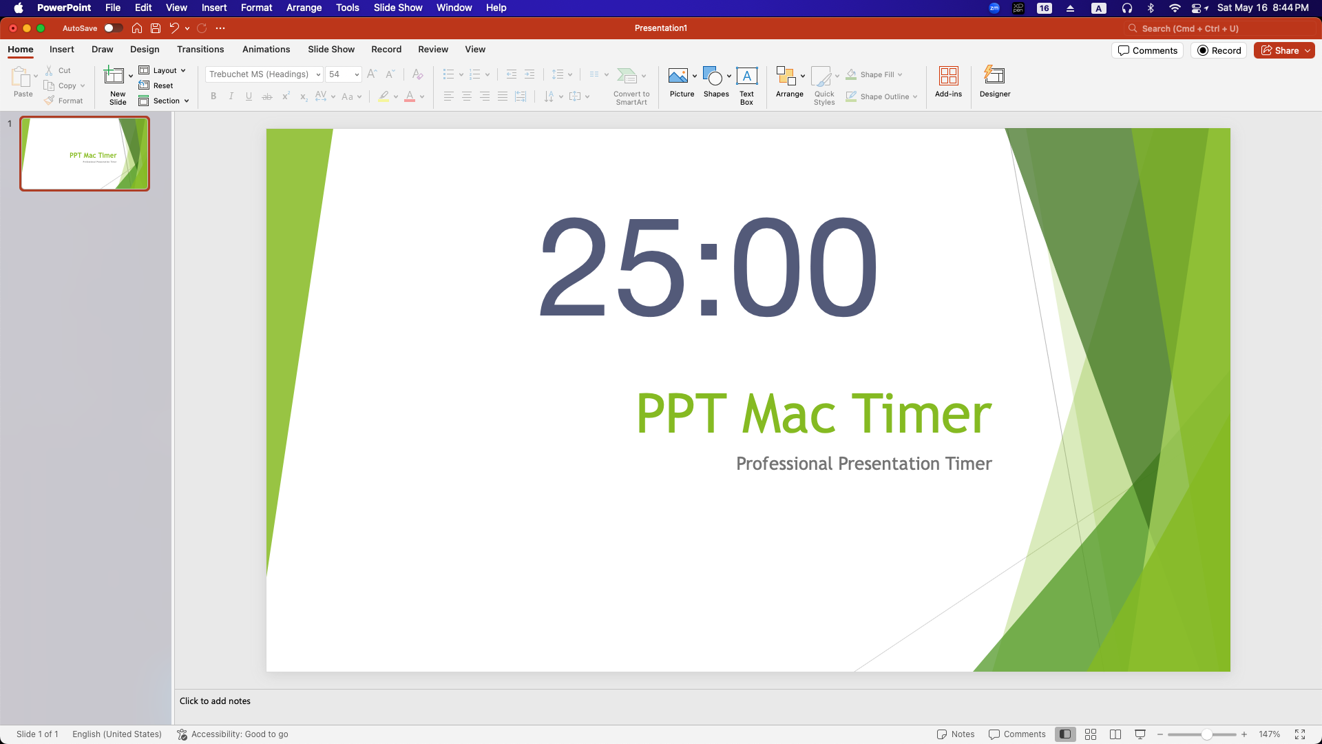 PPT Mac Timer for PowerPoint on Mac