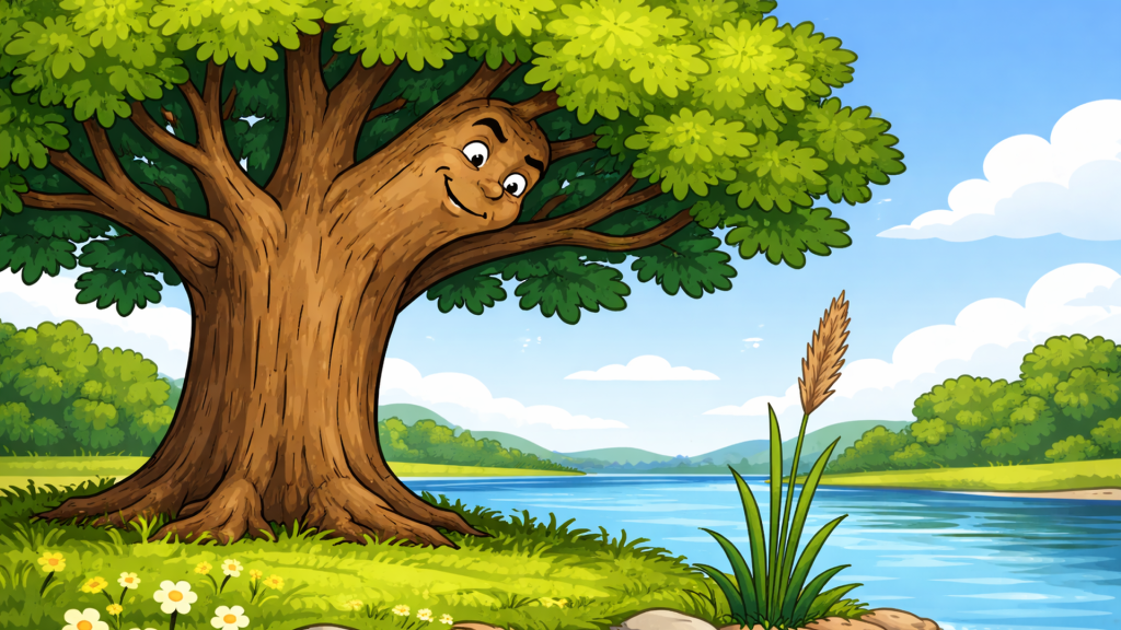 The Oak and the Reed - B1 Worksheet - LTC Clock